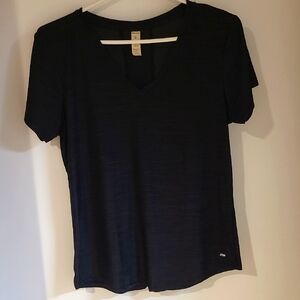 Women's Black V-Neck Top